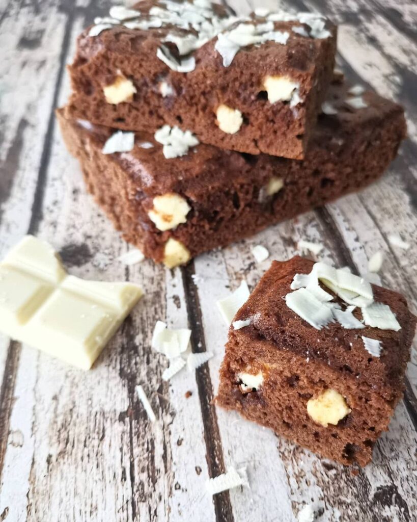 Brownie chocolat spéculoos et chunks chocolat blanc