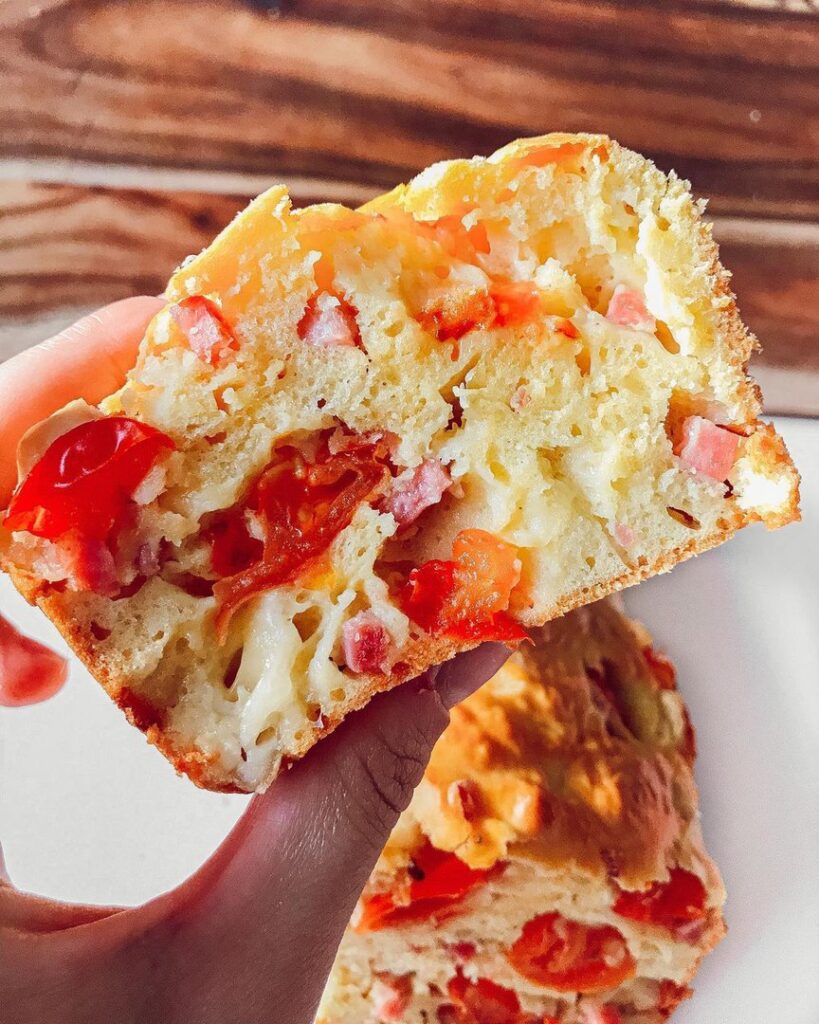 Cake salé tomates-jambon-mozzarella