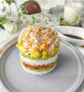 Sushi burger xxl  avec du riz basmati
