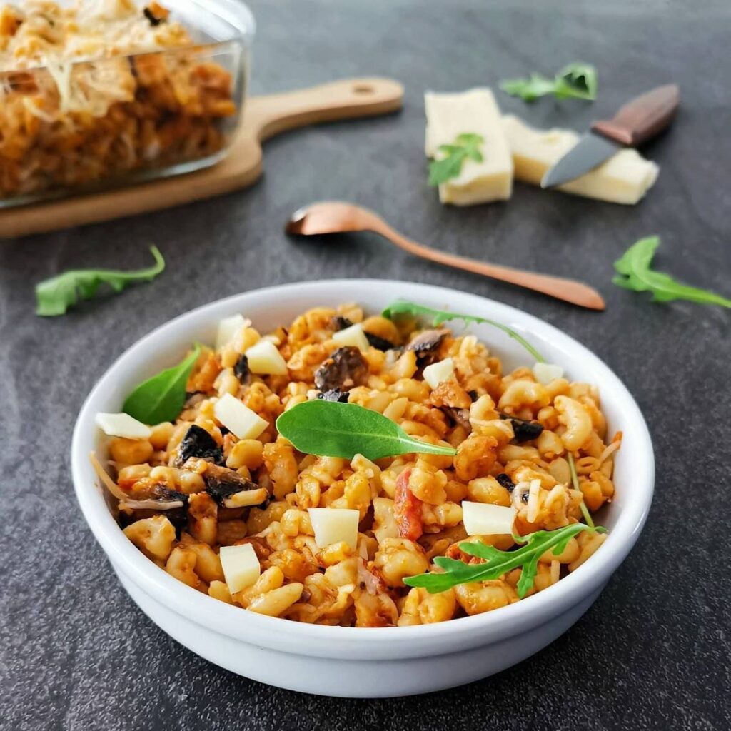 Gratin de coquillettes façon timbale Milanaise