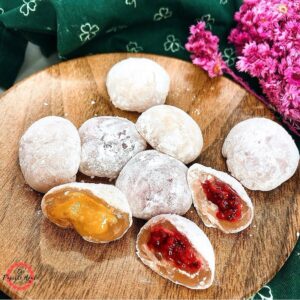 Mochis framboises et cacahuètes