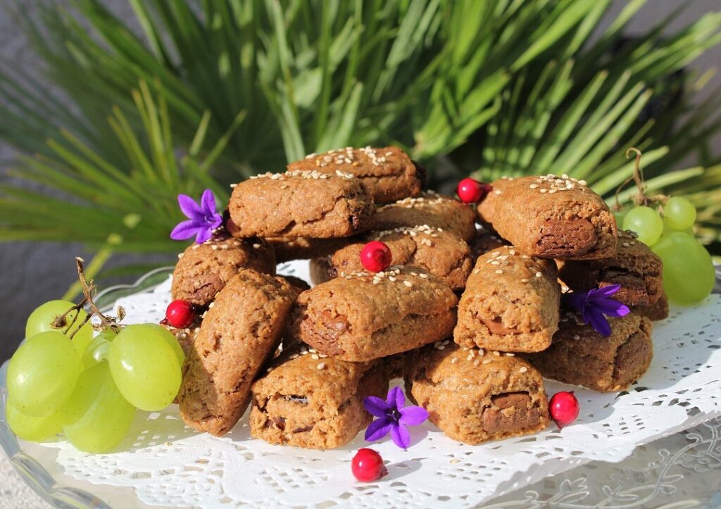 Biscuit fourré au chocolat praliné