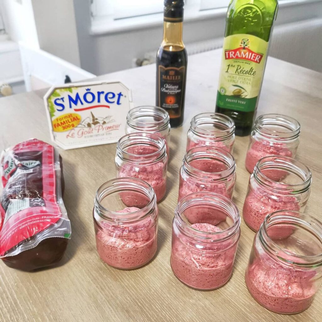 Verrines à la betterave