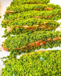Saumon aux herbes et riz pilaf