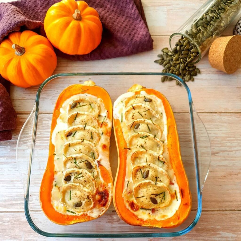 Butternut lardons chèvre