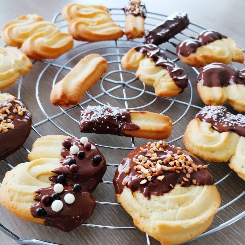 Biscuits au chocolat façon spritz