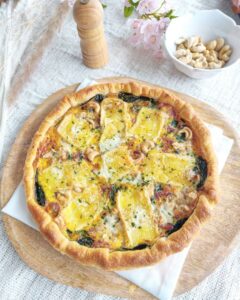 Fine quiche épinards et brie