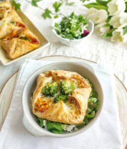 Carrément feuilletés  brocoli, thon ou chorizo et mozzarella