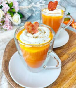 Cappuccino carottes clémentines et chantilly ricotta