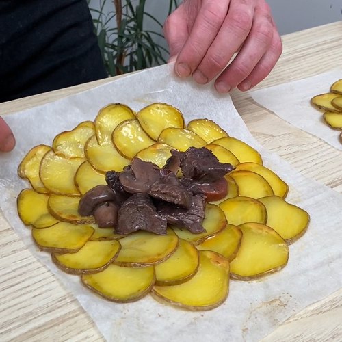 Barchette di bistecca e patate