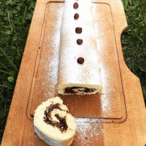Gâteau roulé rapide chocolat et noisettes