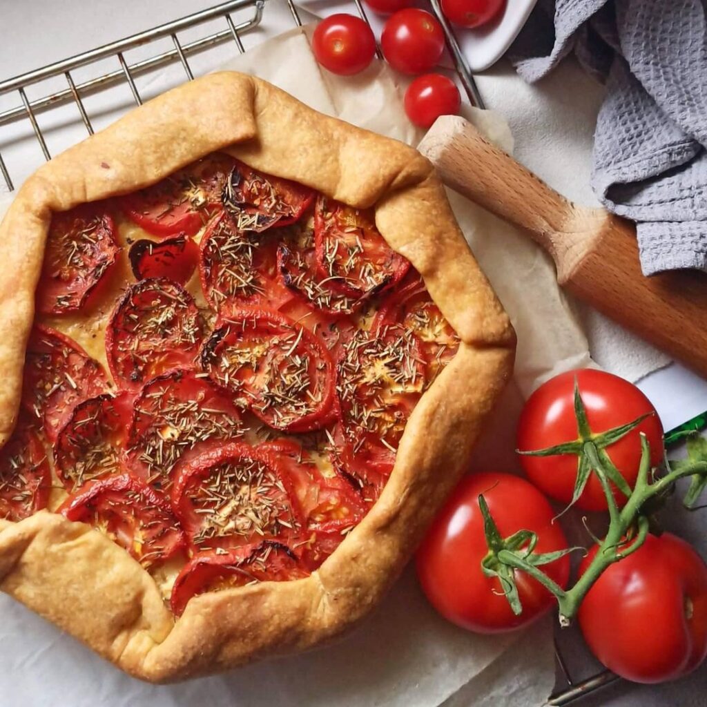 Tarte rustique à la tomate