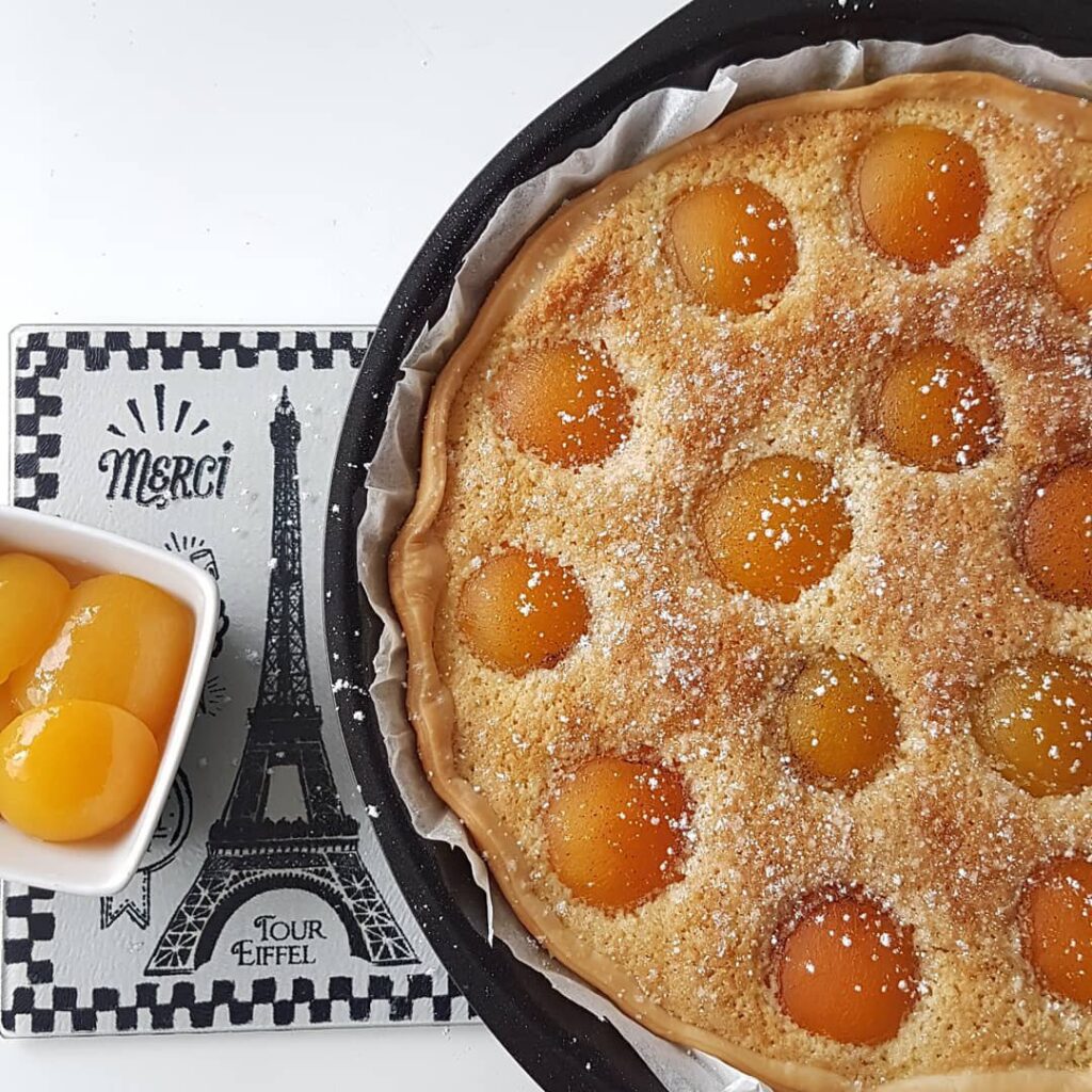 Tarte abricots amandes