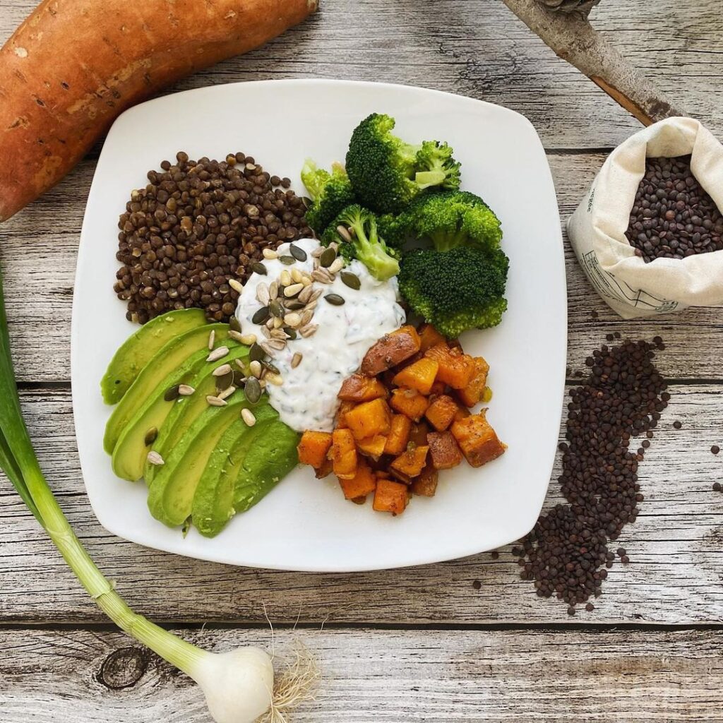 Patate douce, avocat