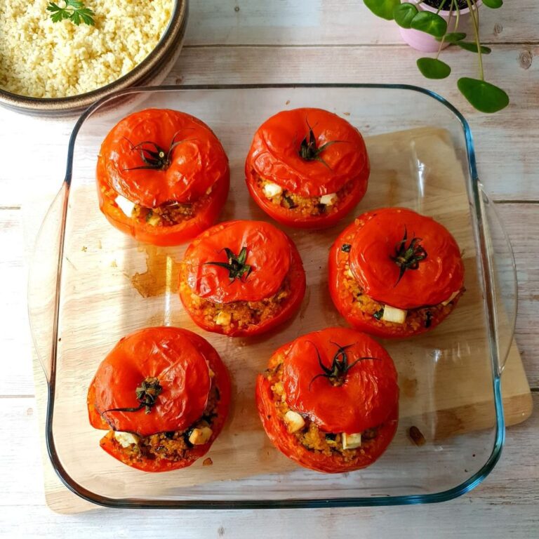 Tomates farcies à la feta végétariennes Tomates farcies à la feta végétariennes