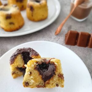 Muffins cœur chocolat coulant