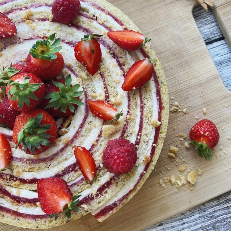 Fraisier revisité aux framboises Fraisier revisité aux framboises