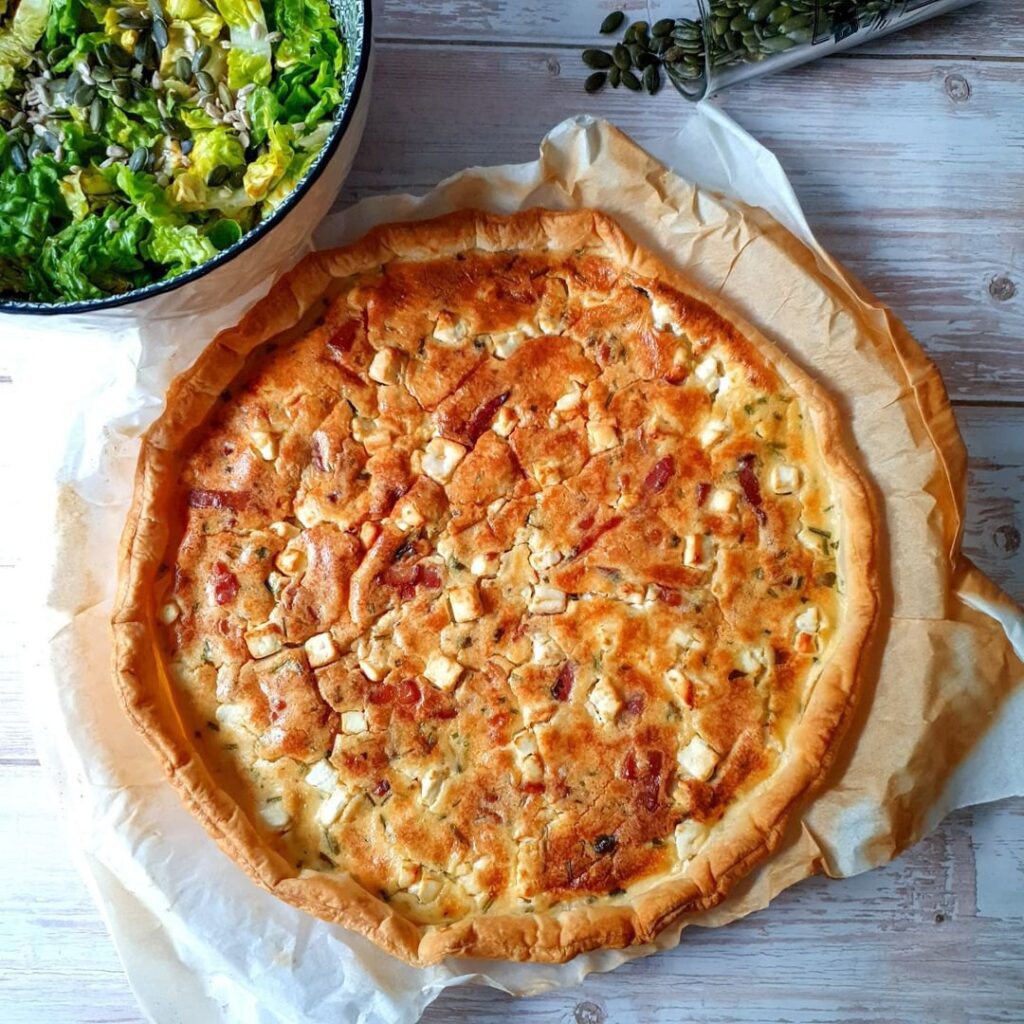 Tarte lardons feta
