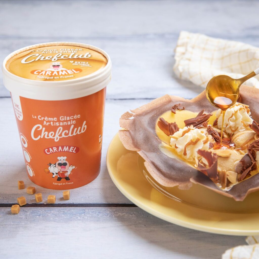 La fleur de crêpe glacée