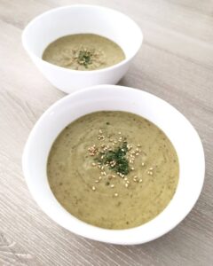 Velouté pommes de terre et mâche
