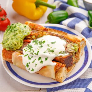 Beef Fajita Stuffed French Bread