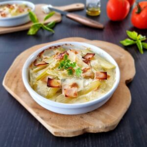 Gratin de céleri et gorgonzola