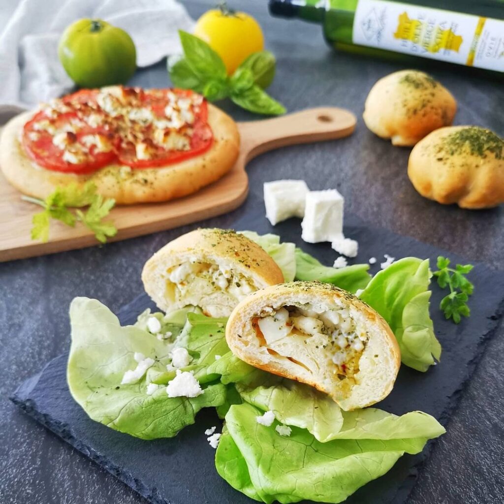 Pizza balls fêta et huile d&rsquo;olive