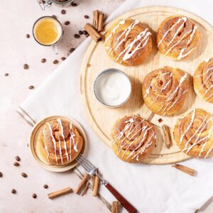 The cinnamon rolls