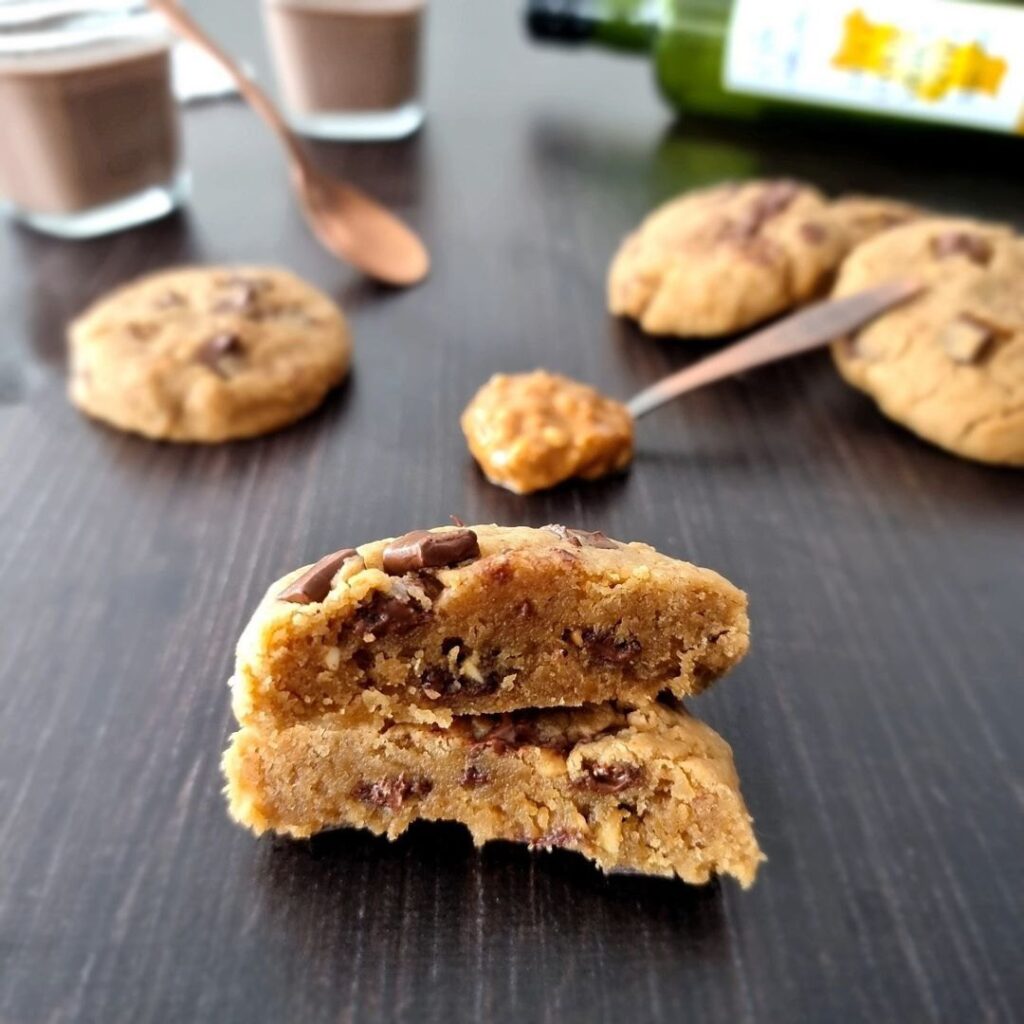 Cookies huile d&rsquo;olive et beurre de cacahuètes sans lactose