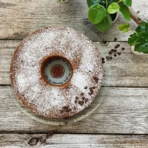 Le gâteaux neige aux pépite de chocolats