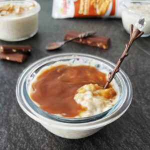 Riz au lait crémeux et caramel au beurre salé !