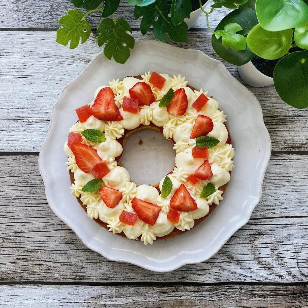 Tarte fraîcheur, crème citron et fraises
