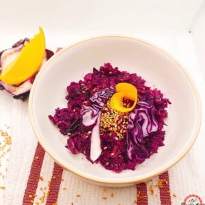 Salade de chou rouge mariné