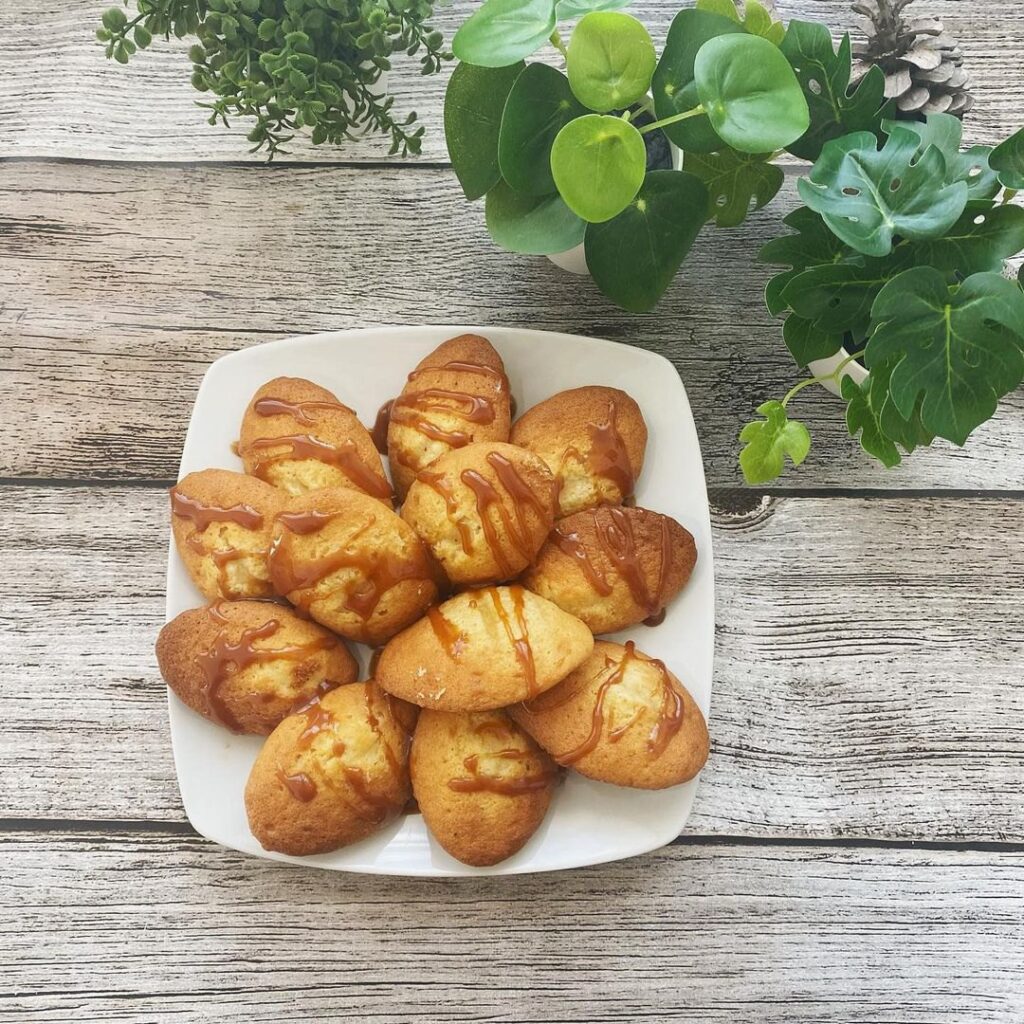 Madeleines au caramel beurre salé