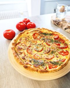 Quiche tomate, moutarde et herbes de Provence