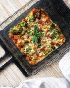 Quiche sans pâte au tofu soyeux