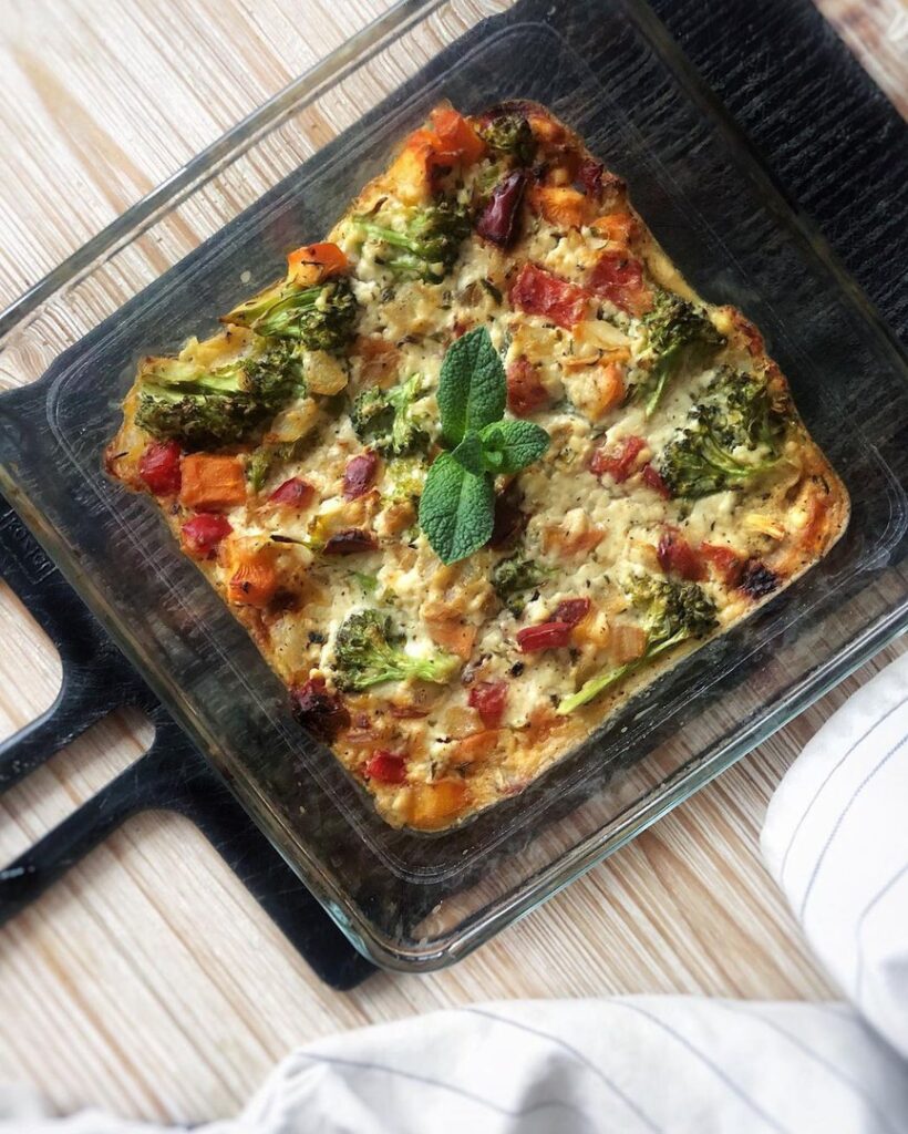 Quiche sans pâte au tofu soyeux