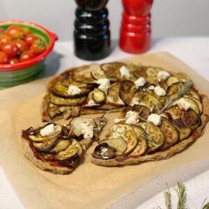 Tarte fines aubergines/fêta