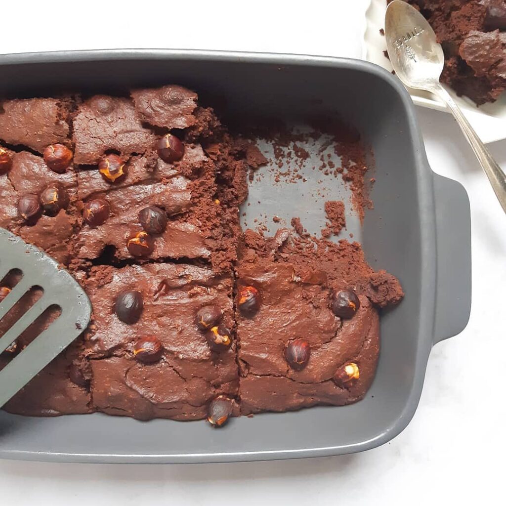 Brownie aux noisettes et lait végétal