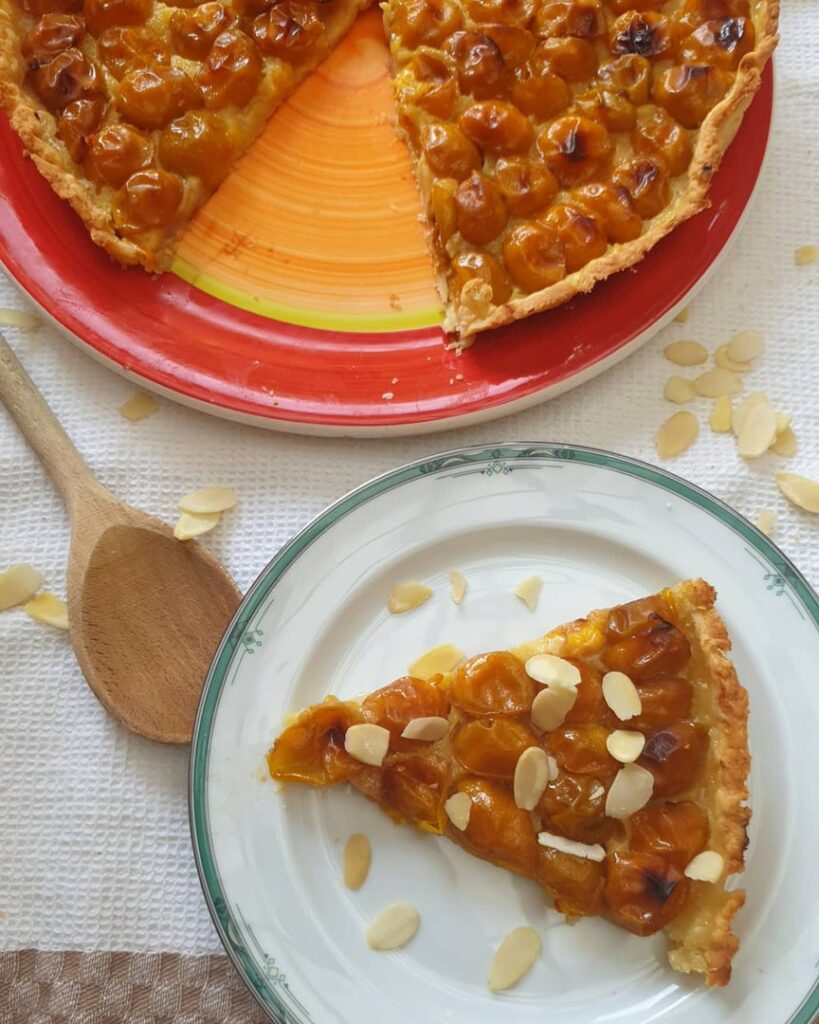 Tarte aux mirabelles fondantes