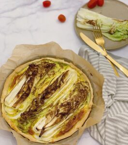 Tarte au chou chinois et fêta