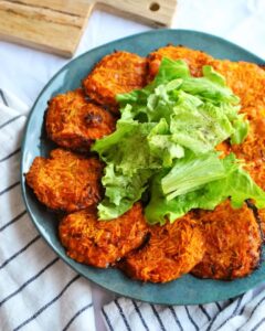 Galettes de patate douce x cheddar