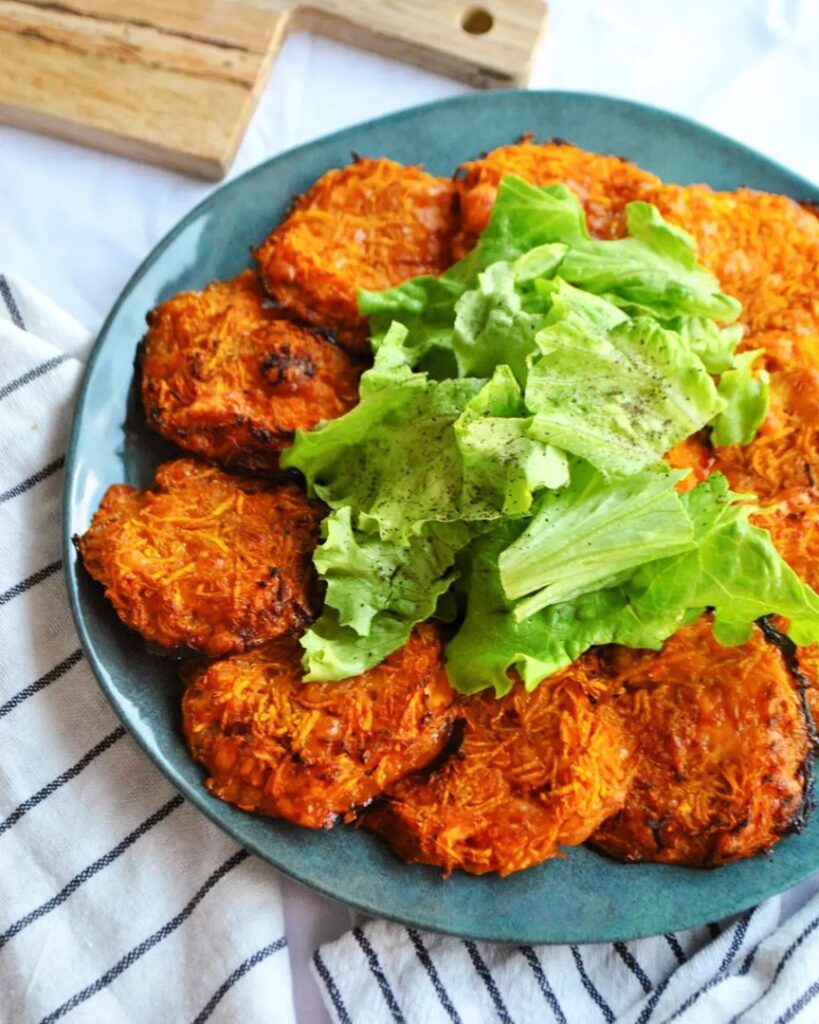 Galettes de patate douce x cheddar