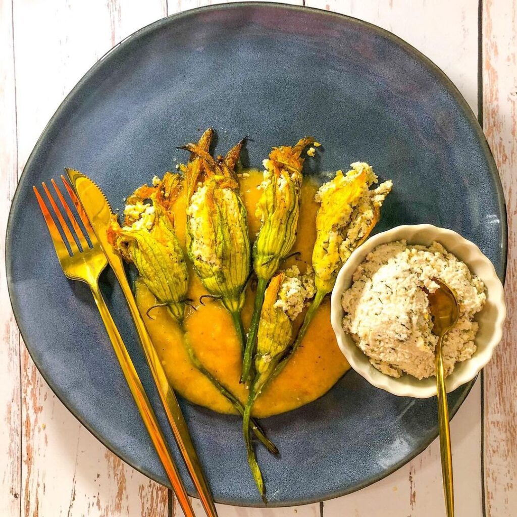 Fleur de courgette farcie