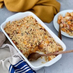 Crumble butternut/carottes/châtaigne