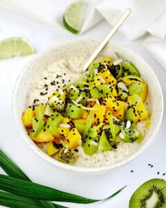 Porridge mangue kiwi