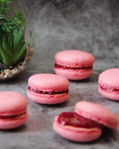 Macarons à la framboise