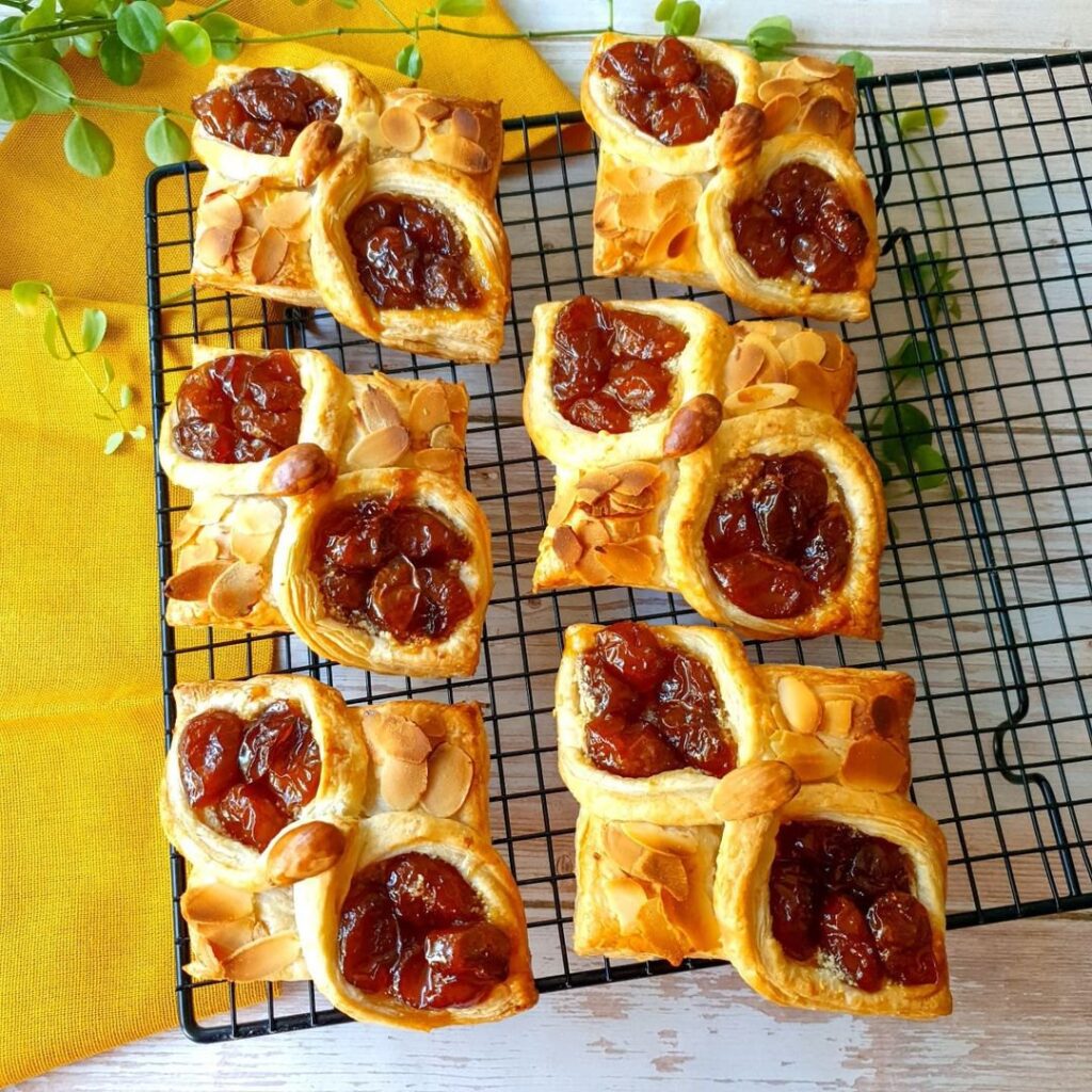 Feuilletés amandes mirabelles