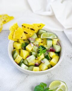 Salsa ananas concombre