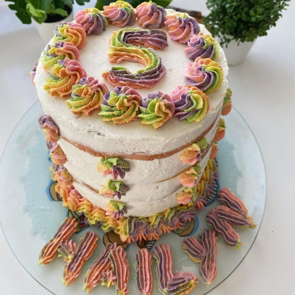 Rimbow cake aux fruits